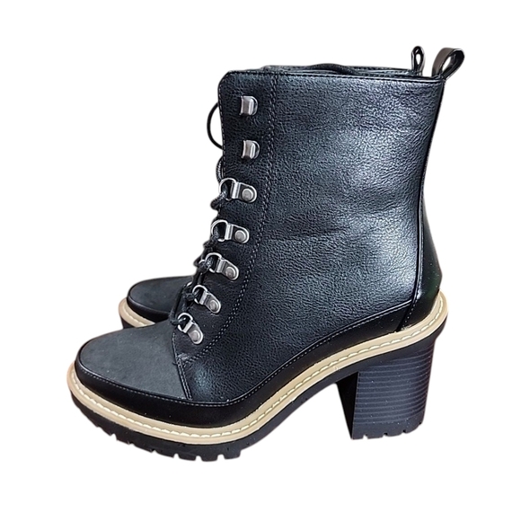 A New Day-Women's Black Tessa 4" heel Ankle boots size 8.5 - Picture 3 of 10